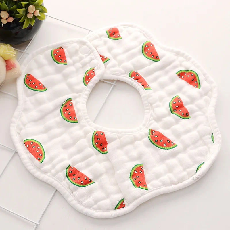 Детские нагрудники с вращением на 360 градусов детская бандана из муслина мягкое