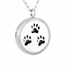 Ожерелье с диффузором эфирных масел с лапками, 12 фетровых подушечек