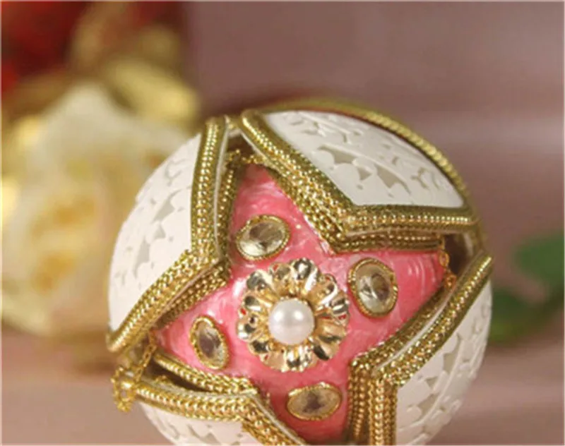 Высокое качество жемчужно-белая королевская музыкальная шкатулка из яичной скорлупы, Музыкальная шкатулка с танцующей балериной, роскошная музыкальная шкатулка для пар, свадебный подарок