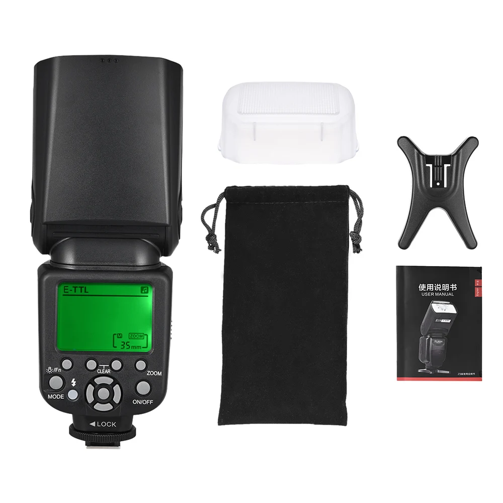 Andoer AD-980IIIC E-TTL Master Slave Flash Speedlite 1/8000s HSS Встроенная 2,4G Беспроводная система вспышки для камер Canon серии