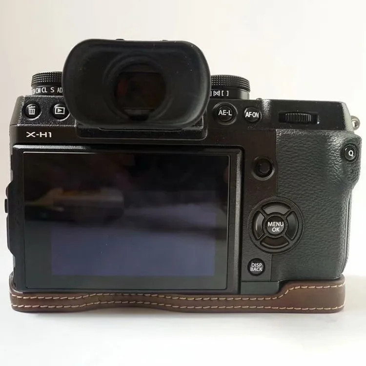 Кожаный чехол Ocotex для Fujifilm Fuji X-H1 XH1 получехол камеры цвет черный коричневый |