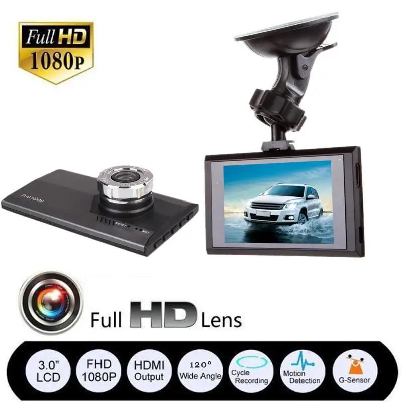 Esddi 3 &quotFull HD 1080 P автомобиль авто DVR камера G сенсор Автомобильный видеорегистратор