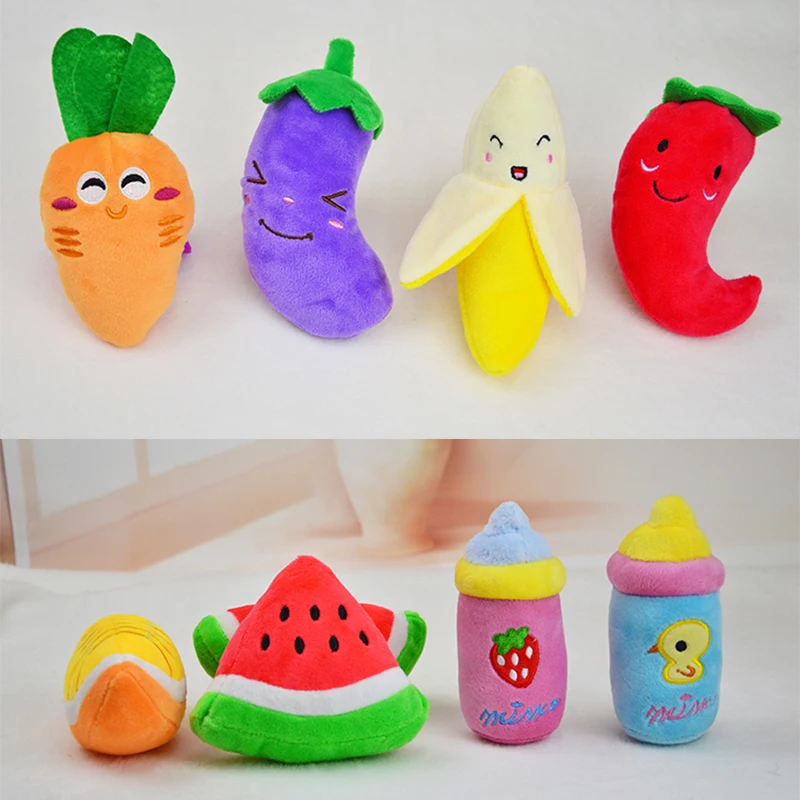 Игрушки для собак маленького размера жевательная пищалка плюшевый звук милые