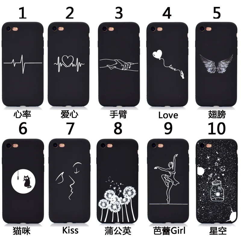 Черный чехол для телефона с рисунком Love cat butterfly dancing girl iphone X S MAX XR 10 6 s 7 8 Plus мягкий