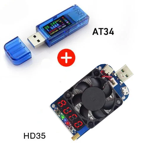USB 3 0 Вольтметр Амперметр измеритель напряжения тока с 25 Вт 35 нагрузка LD25 HD35