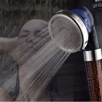 adjustable jetting shower healthy negative ion spa filter high pressure water saving handheld shower head with shower hose