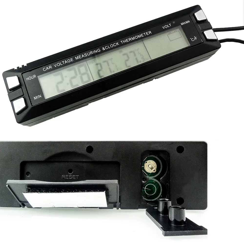 Новый светодиодный светящийся цифровой дисплей вольтметр панель для автомобиля