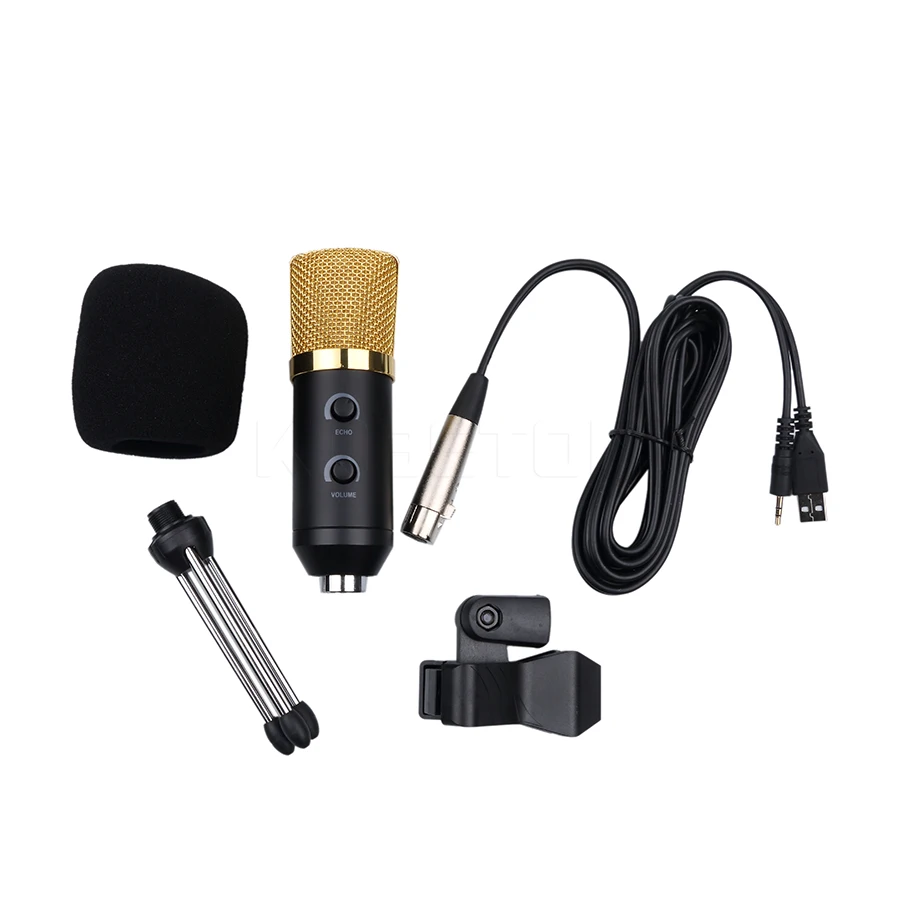 USB конденсаторный микрофон Kebidu для звукозаписи проводной радиовещания с