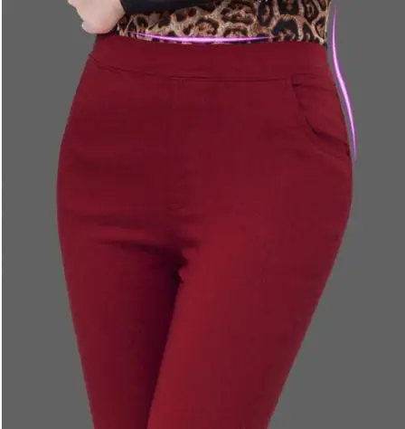 Лидер продаж Модные женские повседневные брюки Разноцветные обтягивающие