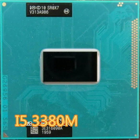 Оригинальный процессор intel Core i5 3380M 2 9 ГГц 3 м двухъядерный SR0X7 ноутбук PGA 988 розетка