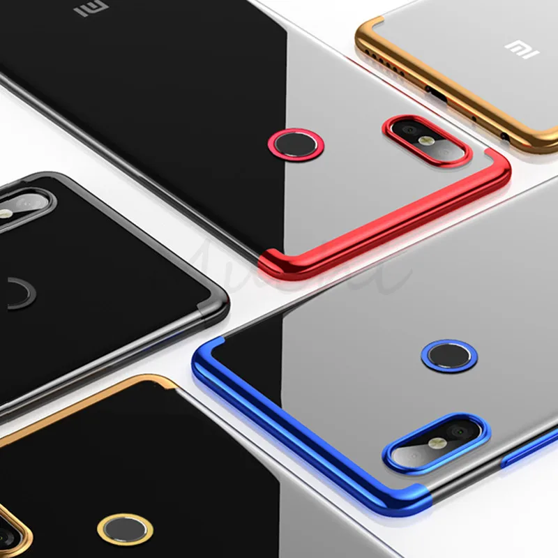 MUCHI For Xiaomi Mi 8 Case Luxury Laser Plating Soft Clear Back Cover Mi8 SE MI8SE Phone Cases |