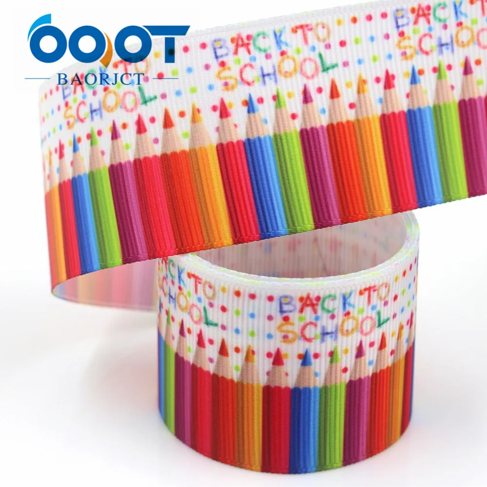 OOOT BAORJCT I-19423-1054, 1-1/", 10 ярдов мультфильм Термотрансферная печатная корсажная лента, Бант колпачок DIY аксессуары украшения