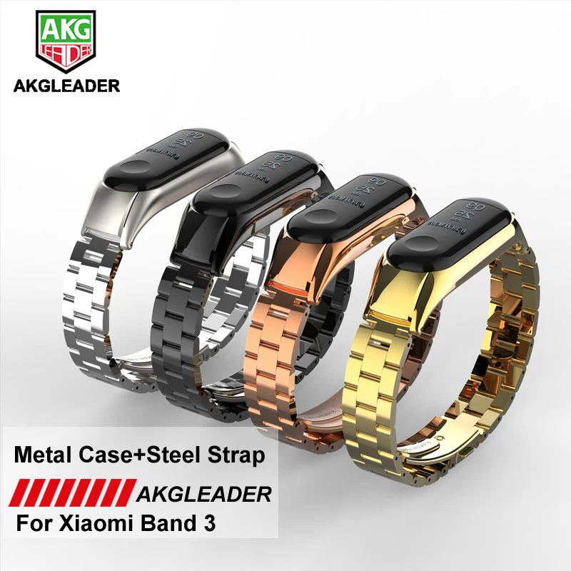 Смарт часы AKGLEADER для Xiaomi Band MI 3 складной ремешок с пряжкой наручных часов Mi3