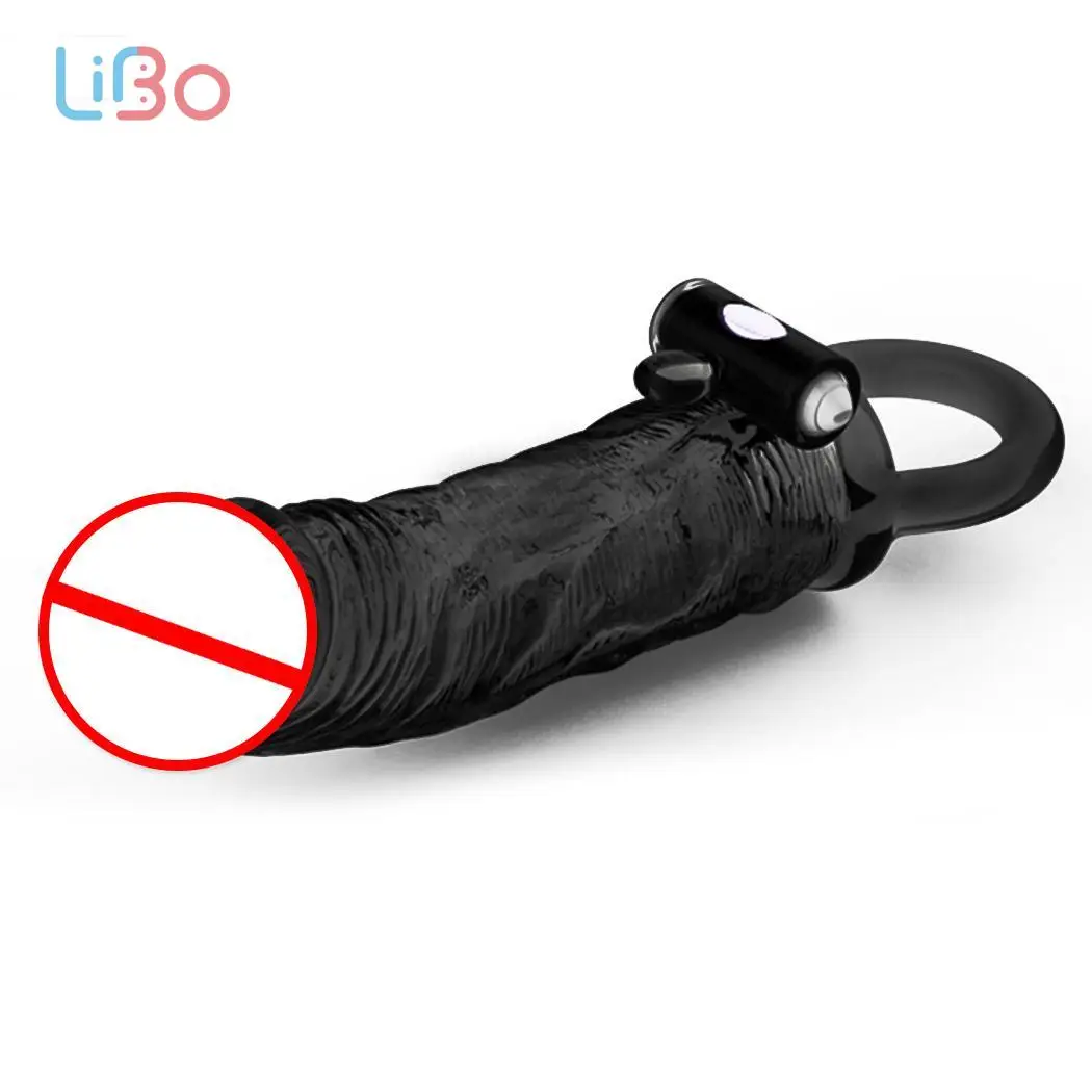 Li bo G Spot вибратор пенис расширитель желе батарея операции Вибраторы кольцо-рукав