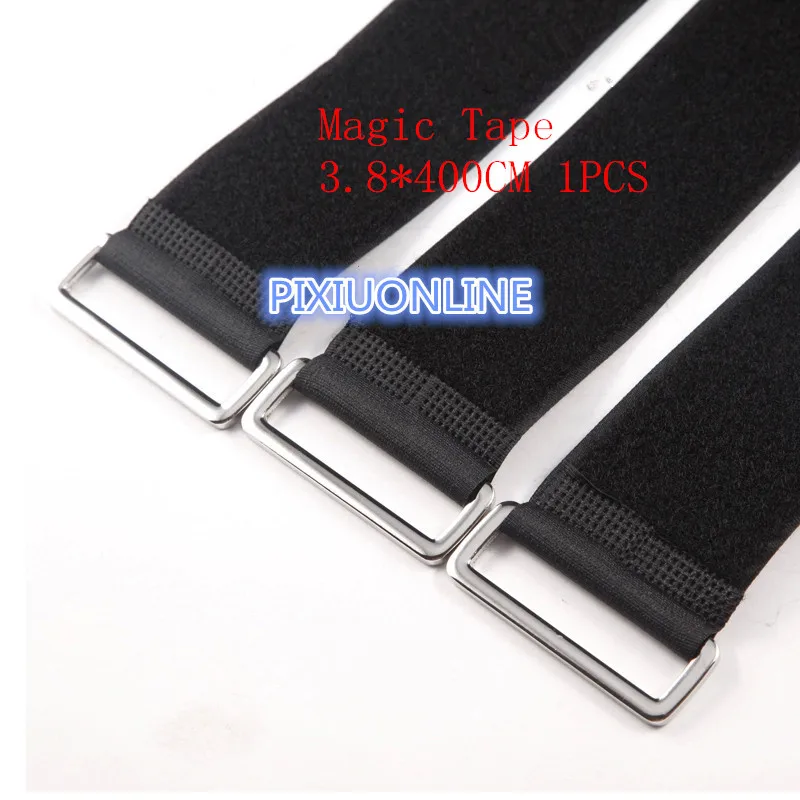 

1PCS YT1129B Hasp Magic Tape Strap Black Cable Tie Wide 3.8 cm Length 400 cm Drop Shipping Sell at a Loss