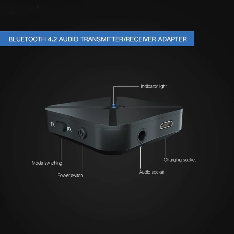 Bluetooth адаптер CALETOP 4 2 в 1 передатчик для ТВ с RCA кабелем беспроводной приемник 3 5 мм