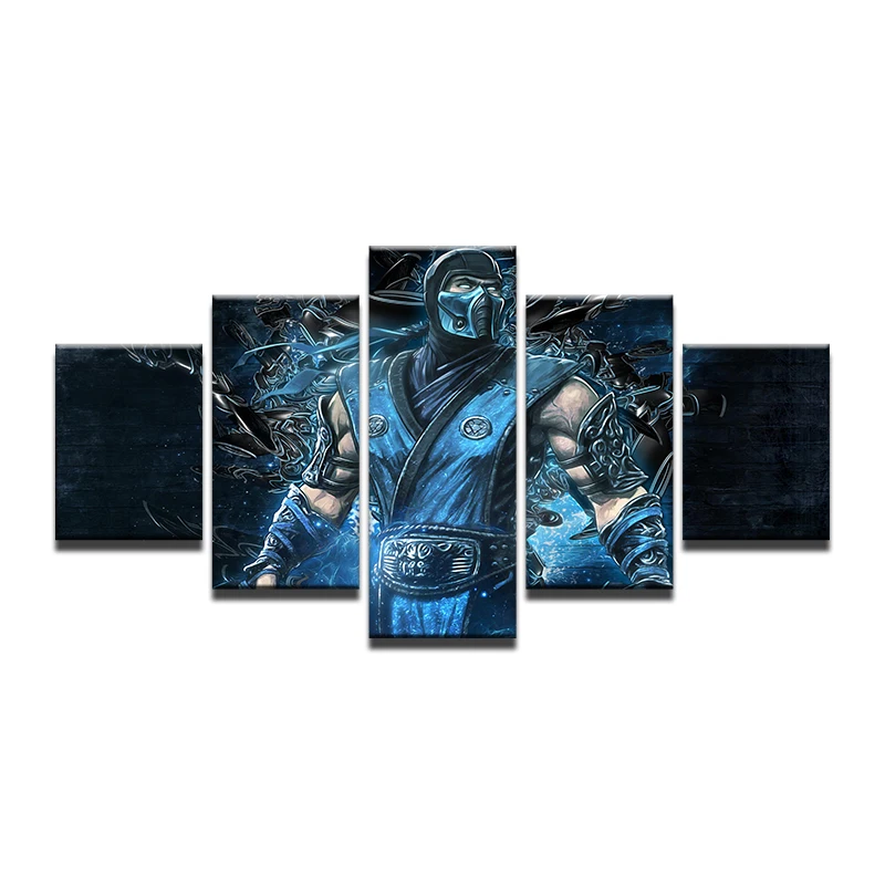 HD с Mortal Kombat X Скорпион игры постер холст картины на стене картинки для Гостиная 5