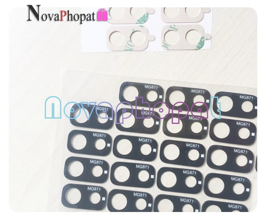 10PCS Novaphopat Black New back big rear camera glass lens for Samsung Galaxy J8 2018 J810F J810G with sticker | Мобильные телефоны