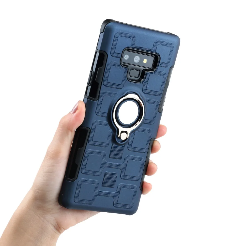 Ударопрочный чехол для Samsung Note 9 2 в 1 TPU + PC сверхмощный кронштейн Магнитный с