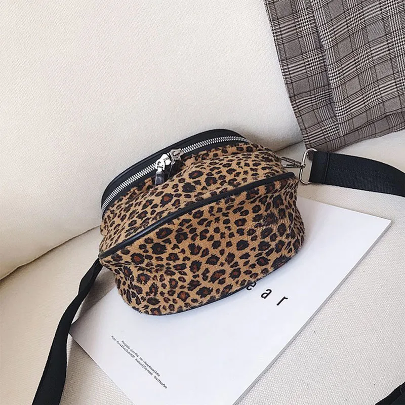 Леопардовый ведро Crossbody сумки для женщина кожаная сумка Для женщин Курьерские
