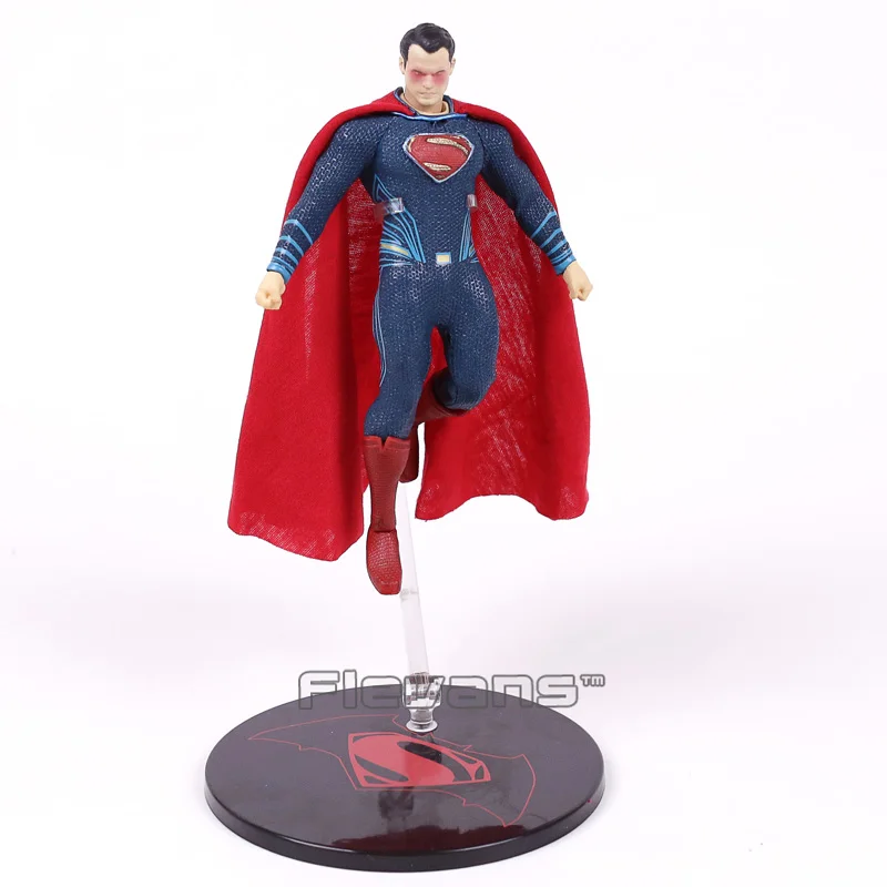 MEZCO Бэтмен против Супермена на заре справедливости Супермен 1/12 Масштаб ПВХ фигурка Коллекционная модель игрушки(настоящая одежда) 17 см