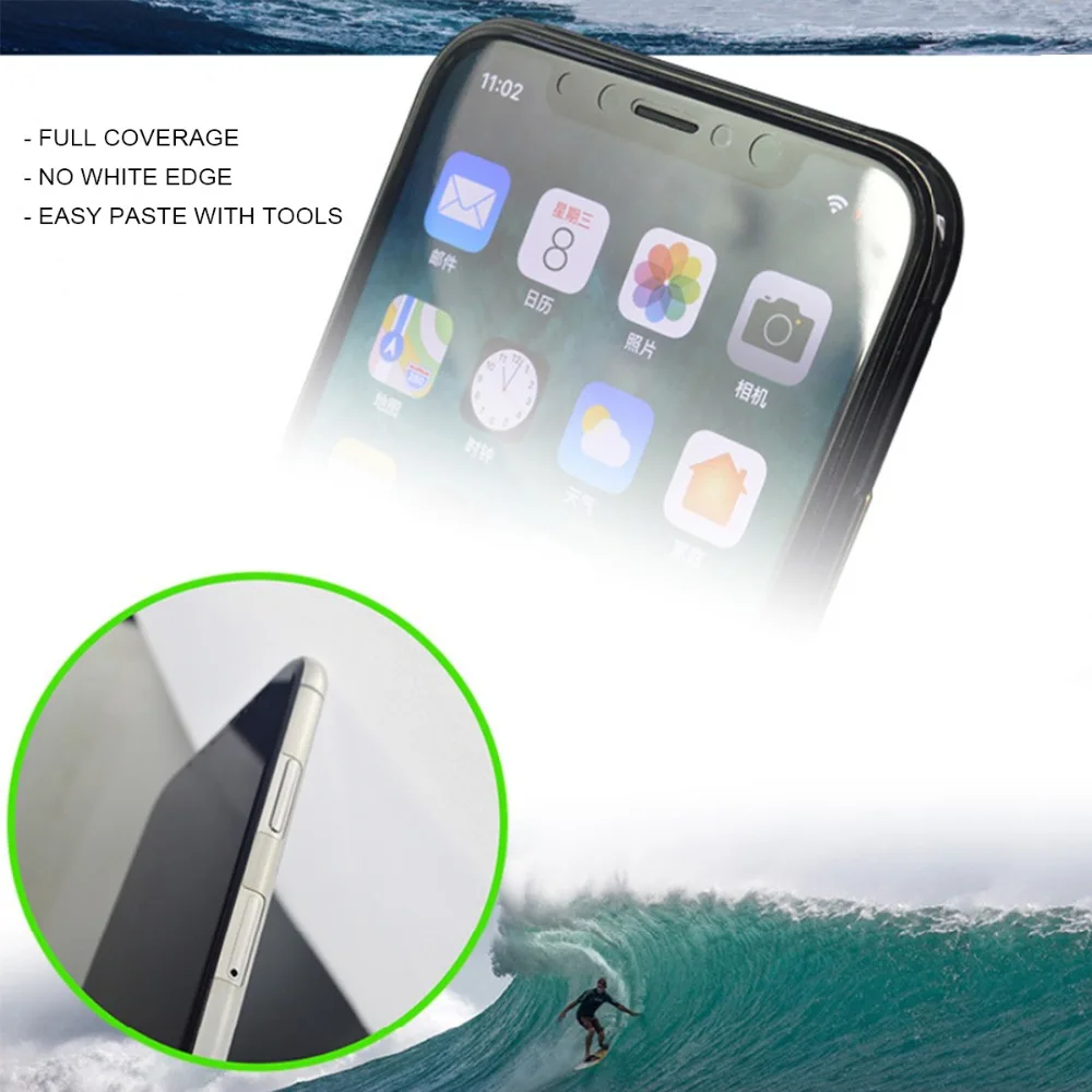 10 комплектов полное покрытие Нано покрытие Передняя и задняя пленка для iPhone XS Max 6,5 дюймов Мягкая память гидрогель протектор экрана(не стекло