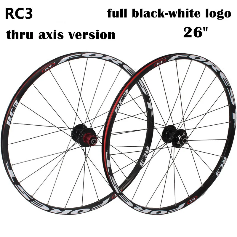 MTB горный велосипед RC3 thru axis колесики для вала Сверхлегкий 26/27.5 дюймов передний