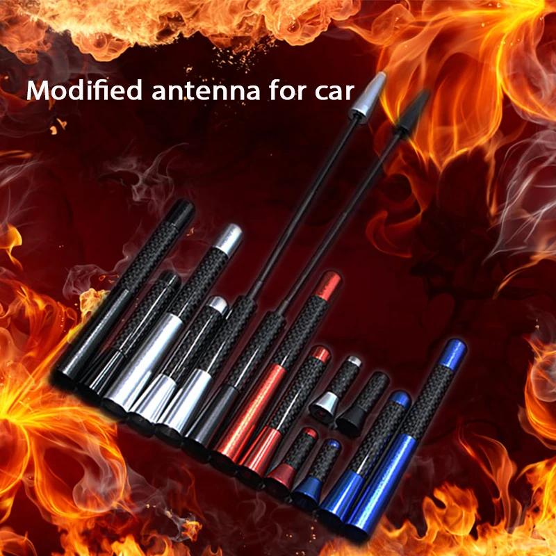Atreus 4 Размеры углеродного волокна автомобиля AM FM радио антенные наклейки для Nissan