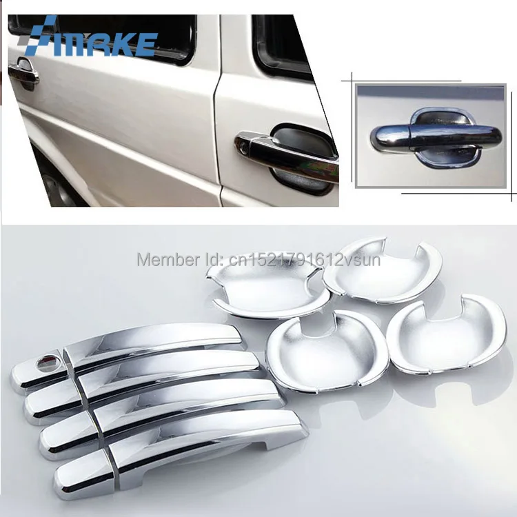 SmRKE для VW Jetta 2004 2012 автомобильные хромированные наклейки крышки двери и чаши