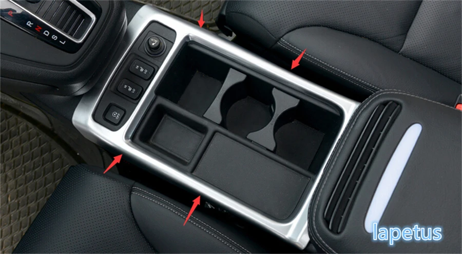 

Lapetus Interior For Honda CRV CR-V 2015 2016 ABS Matte Style Water Cup Holder Armrest Box Decoration Cover Sticker Trim