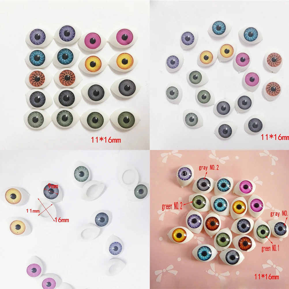 18 звёзд Овальные Полые кукольные глаза Глазные яблоки игрушки хобби милые для
