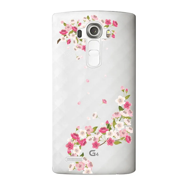 Мягкий прозрачный чехол для телефона из ТПУ с цветком LG G3 G4 G5 V10 K3 K4 K5 K8 K10 2017 Google Nexus
