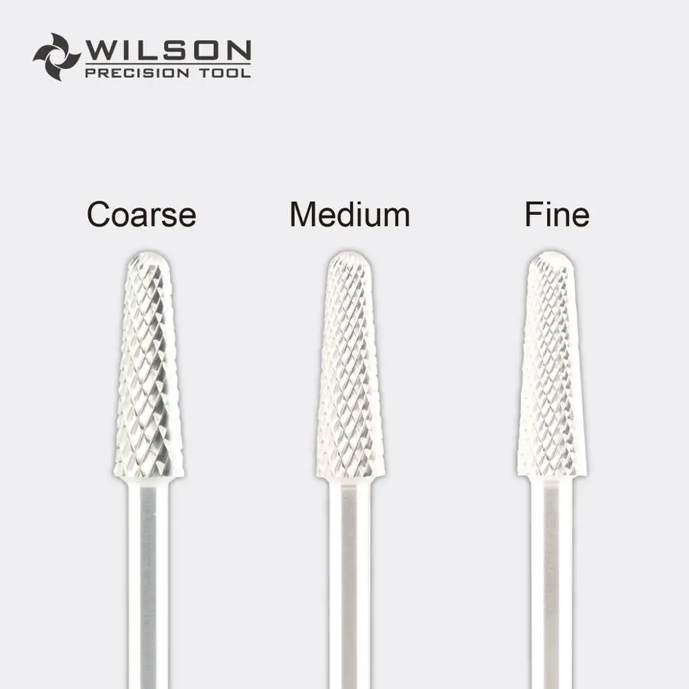 Конусное сверло-золото/серебро-твердосплавное сверло для ногтей WILSON | Красота и