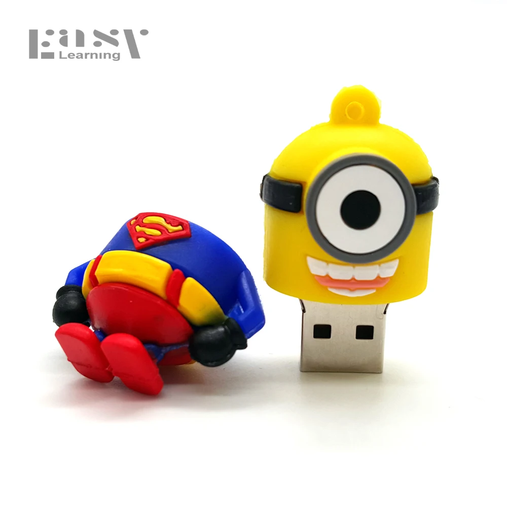 USB 2 0 легко обучающиеся Мультяшные флеш накопители супер герой диск 4 ГБ 8 16 32 64