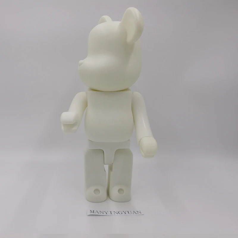

The lowest price 28cm 400% bearbrick bear@brick DIY Paint Medicom Trendy Toys PVC Action Figure White Color With Opp Bag