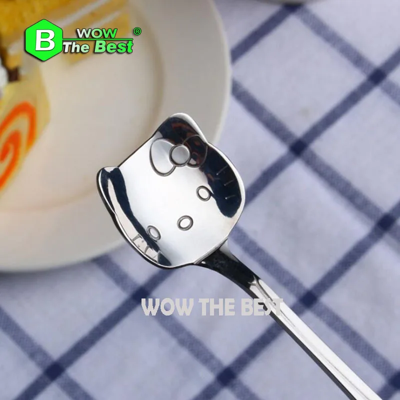 1 шт. детская ложка из нержавеющей стали|creative spoons|spoon cartooncartoon spoon |
