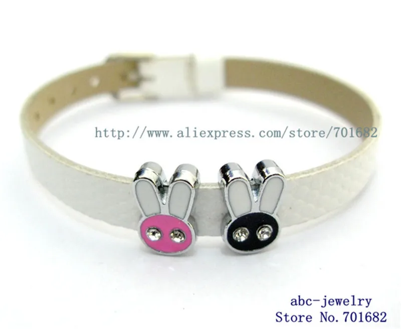 Смешанный цвет кролик микс Минимальный заказ 10 $50 шт внутренний диаметр 8 мм слайд