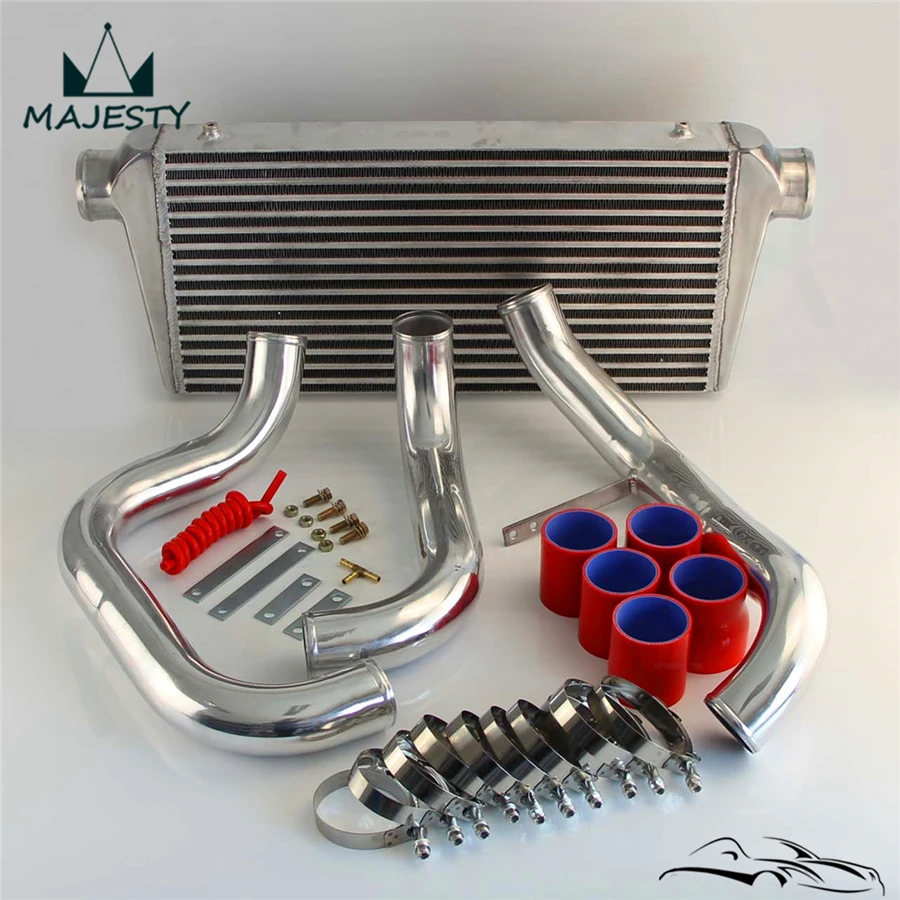 Комплект Турбо-интеркулера для S ** KYLINE R32 GTST труб силиконовый шланг красного цвета