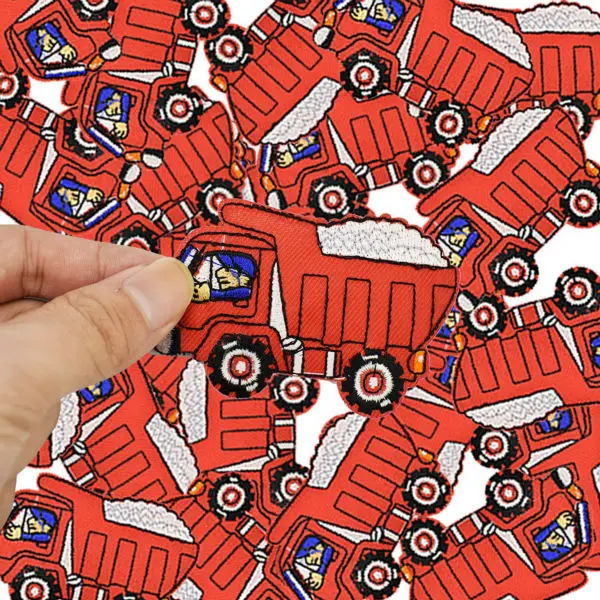 Diy дамп нашивки грузовики для одежды Железный вышитый патч аппликация Железо на