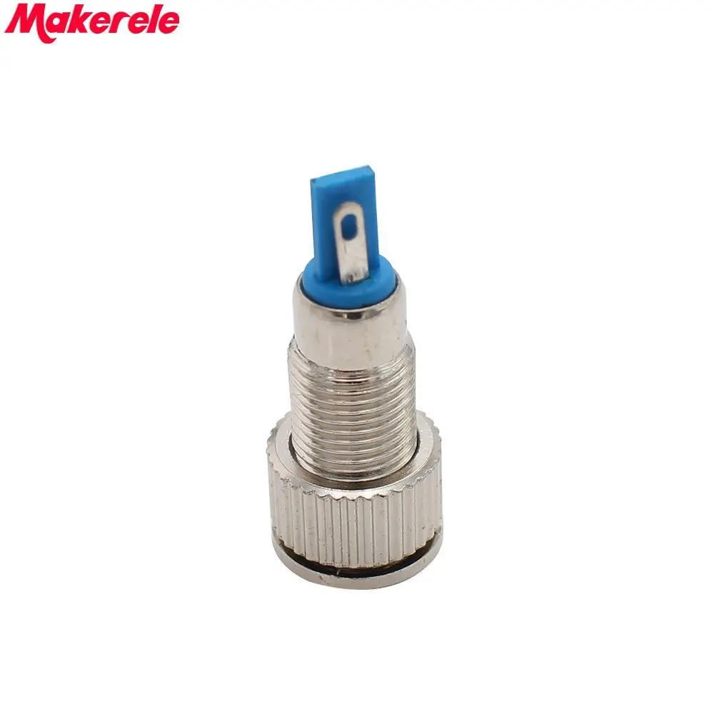 

8mm 6V LED Lamp Stainless Steel Indicator Light Switch With Buzzer IP67 Makerele