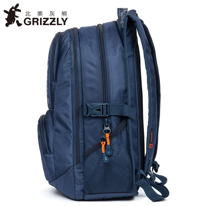 Мужской холщовый рюкзак GRIZZLY Большой Вместительный для ноутбука