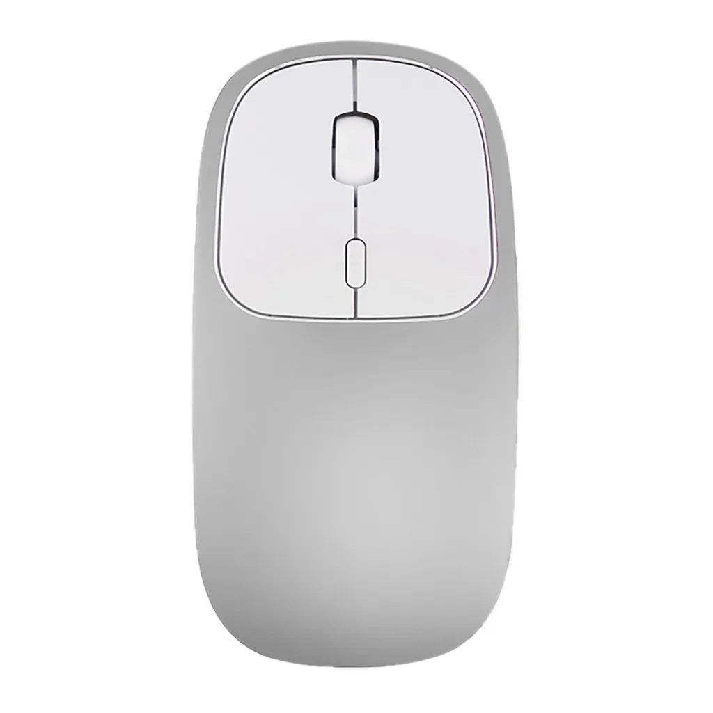 Беспроводная bluetooth-мышка VOBERRY перезаряжаемая 2,4 ГГц, металлическая Бесшумная Двухрежимная оптическая мышь 1600 dpi, точное расположение IC