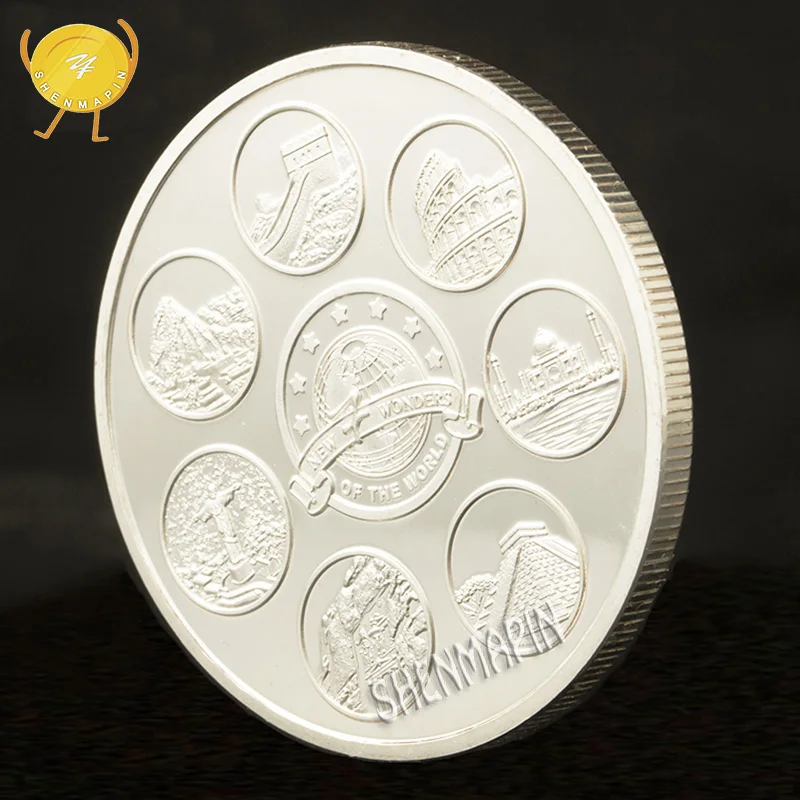 WR Seven wonderes of the World памятная монета Новая 7 коллекционные монеты в области мировой