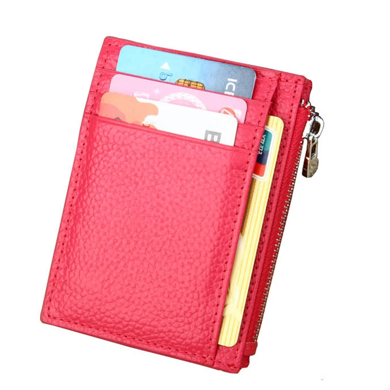 Кошелек для карт HMILY мужчин и женщин чехол из натуральной кожи с rfid блокировкой