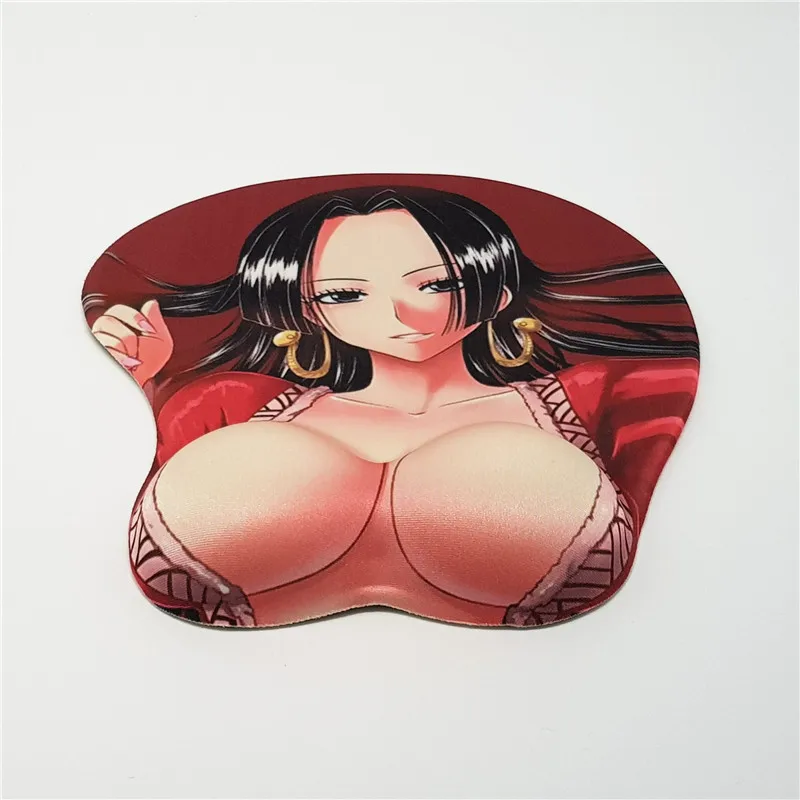 Аниме Одна деталь Боа Hankokku 3D мягкие большие в виде груди игровой Мышь Pad С упором