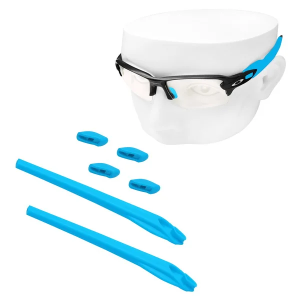 SkyBlue Rubber Kit OOWLIT Rubber Kits Nose Pads& Earsocks for Flak 2.0 XL OO9295 Sunglasses - Цвет линз: SkyBlue Rubber Kit