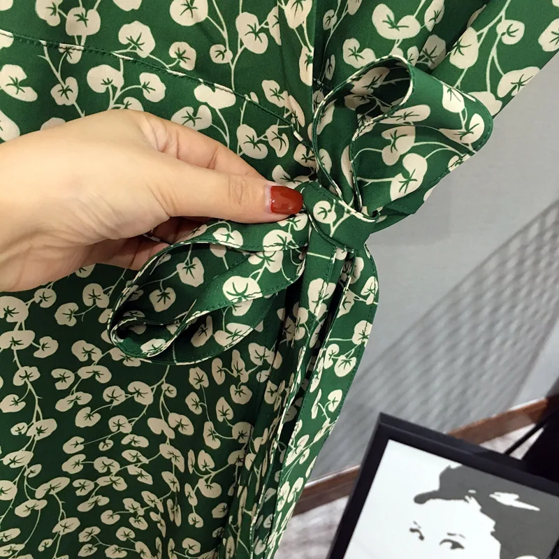 Женское летнее пляжное платье с V-образным вырезом и цветочным принтом | Женская