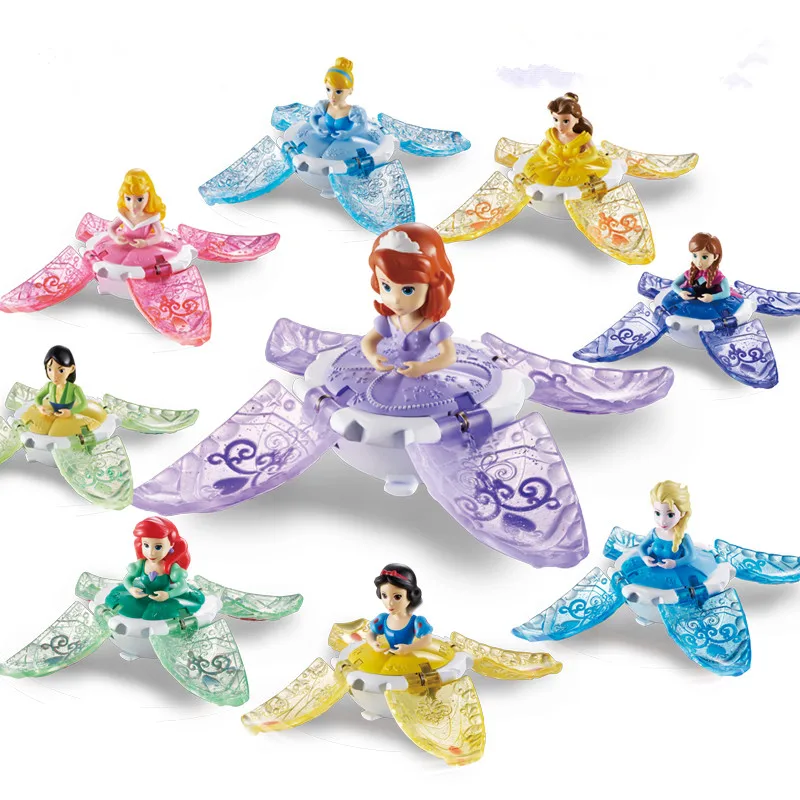 Disney мультфильм форзен Танцующая принцесса игрушки вращающийся волшебный топ