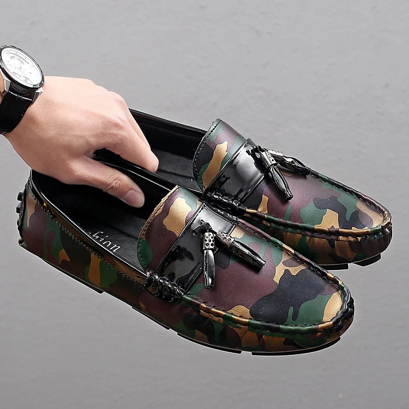 Мужские лоферы Повседневные Летние мокасины Разноцветные балетки Zapatos Hombre