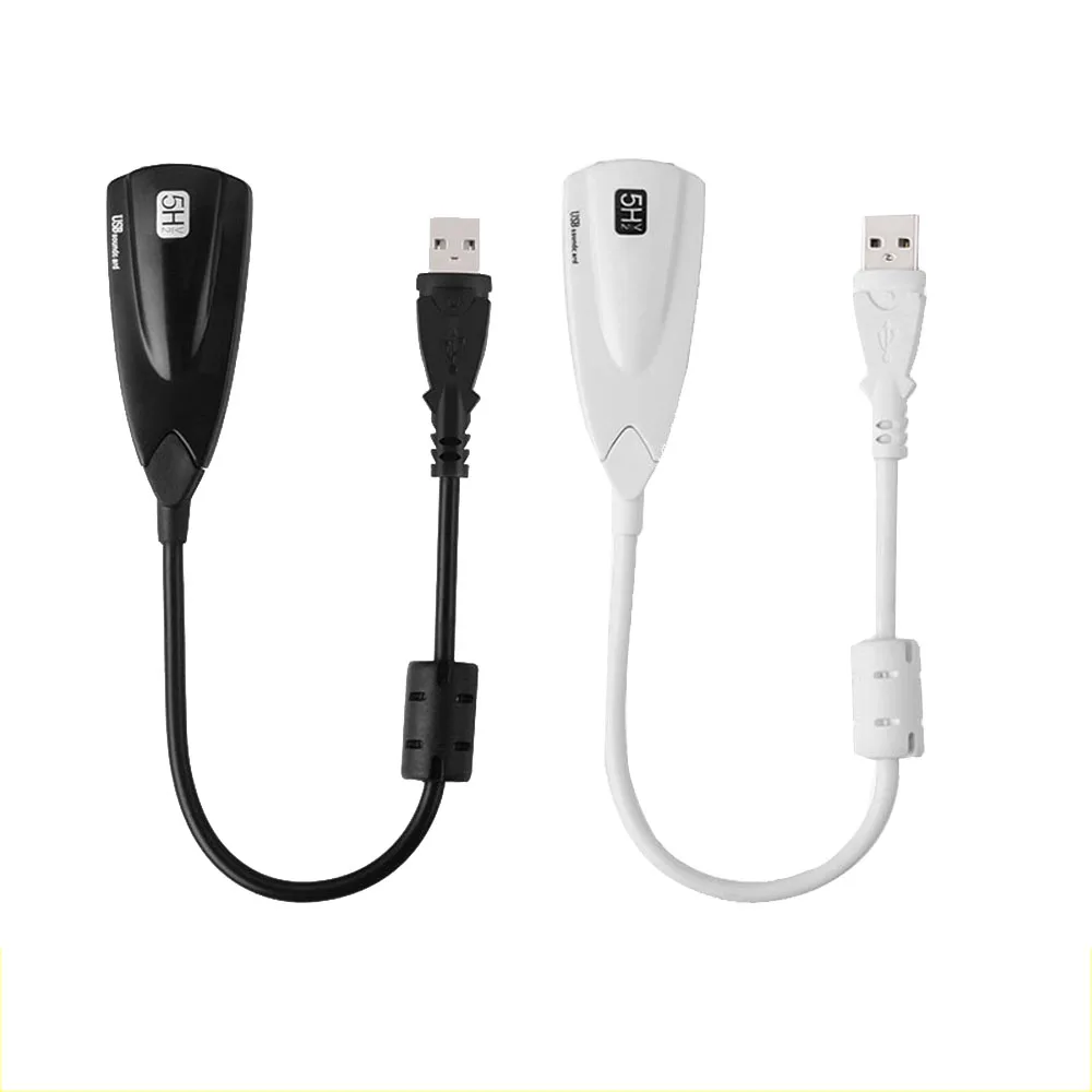 Внешняя звуковая карта 3D Аудио гарнитура микрофон 7 1 канальный USB 2 0 5HV2 адаптер